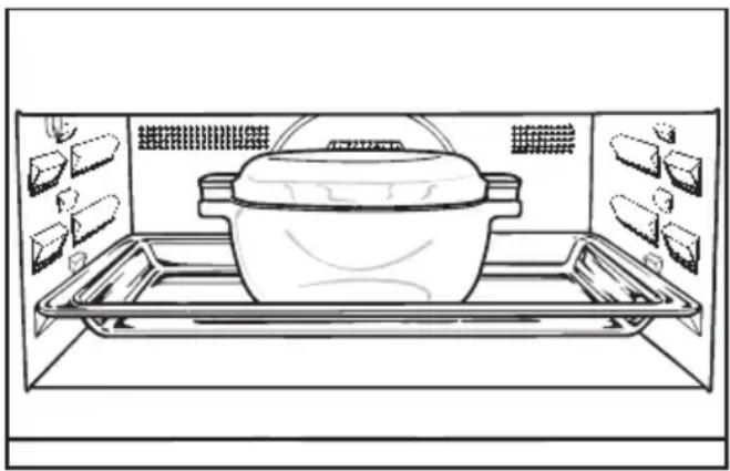 MIELE H 5040 BM - Placing the dish in the oven - 1