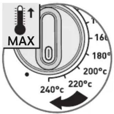 MAX 160° 180° 200°C 220°C 240°C
