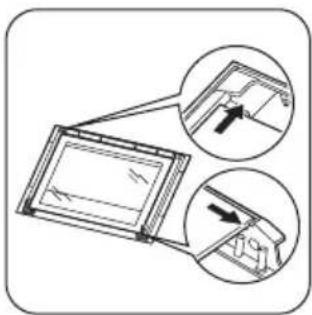 ZANUSSI ZOB22601XK - Réinstallation de la porte et du panneau en verre - 1