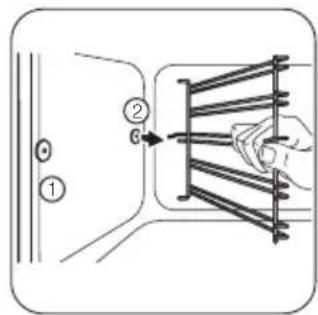 ZANUSSI ZOB22601XK - Retrait des supports de grille - 2