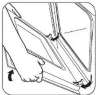 ZANUSSI ZOB22601XK - Nettoyage de la porte du four - 5
