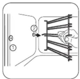 ZANUSSI ZOP38903XD - Retrait des supports de grille - 2