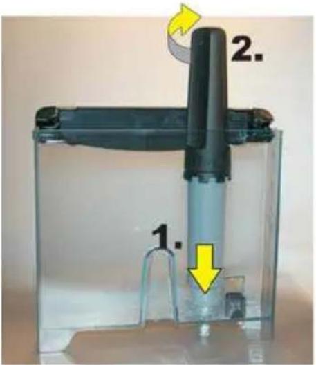 KRUPS Espresseria Automatic EA8050 - Installing the filter cartridge (optional) - 4