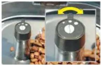 KRUPS Espresseria Automatic EA8025 - Bedeutung der Positionen des Verstellknopfes - 1