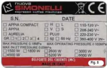 NUOVA SIMONELLI Appia S - IDENTIFICAZIONE MACCHINA - 1