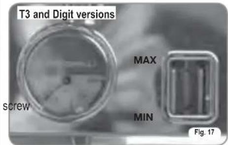 NUOVA SIMONELLI Aurelia II V - PRESSURE SWITCH (version S and V) / PUMP (version S, V, Digit and T3) ADJUSTMENT - 4