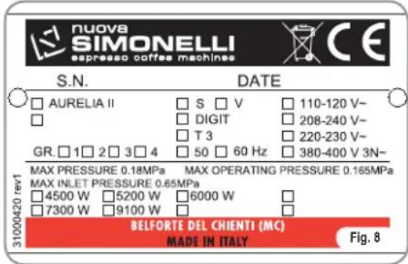 NUOVA SIMONELLI Aurelia II S - DE3.3 DÉPLACEMENT - 1