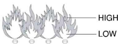 BARBECOOK Brahma 4.2 - VERIFICAREA VIZUALĂ A FLĂCĂRILOR - 1