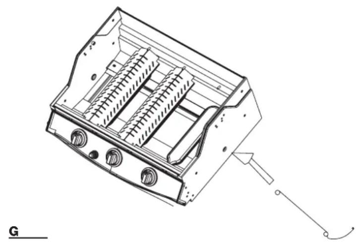 BARBECOOK Nassau Inox III - ACENDIMENTO DO QUEIMADOR PRINCIPAL COM UM ACENDEDOR - 1