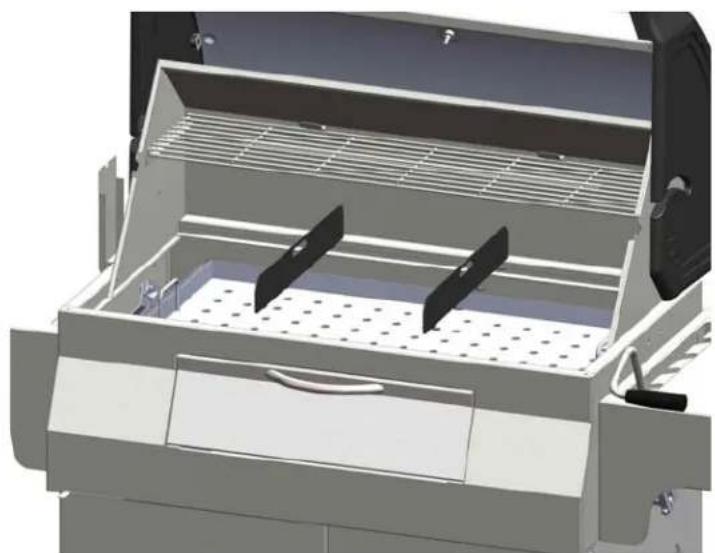 3D rendering of a mechanical device with internal compartments and mounting brackets (no text or symbols visible)