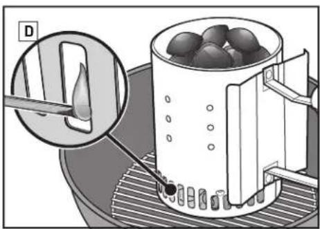 WEBER Smokey Joe Gold - Asar con calor indirecto - 5