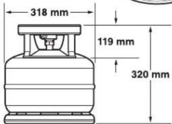 WEBER Spirit E-210 Classic - INSIDE CABINET REQUIREMENTS - 4
