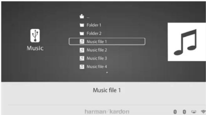 HARMAN KARDON BDS 280 - Playing Music Files - 1