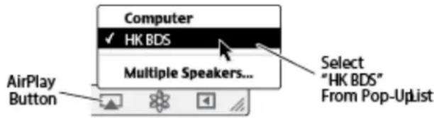 HARMAN KARDON BDS 280 - Listening to Media via AirPlay® - 1