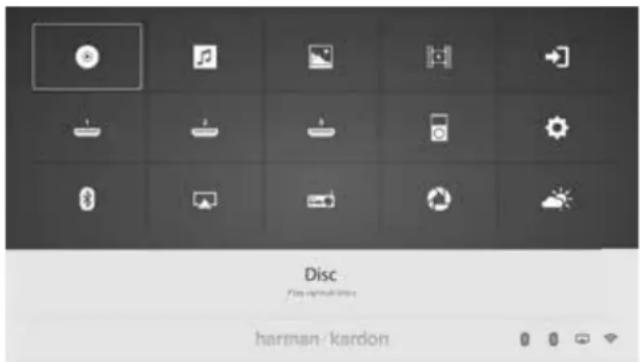 HARMAN KARDON BDS 280 - Home Menu - 1