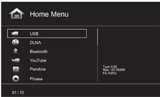 HARMAN KARDON BDS 575 - Playing Files from USB Devices and Data Discs - 1