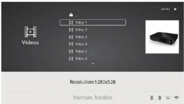 HARMAN KARDON BDS 580 - Playing Videos - 1