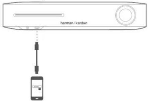 HARMAN KARDON BDS 580 - NOTE: iOS version 5 or higher is required for iOS Wi-Fi sharing. - 1
