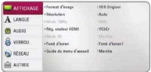 LG Smart BP620 - Réglage des paramètres - 2
