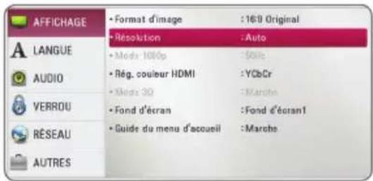 LG Smart BP620 - Réglage de la résolution - 1