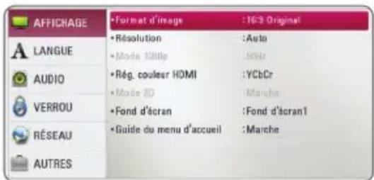 LG Smart BP620 - Réglage des paramètres - 3