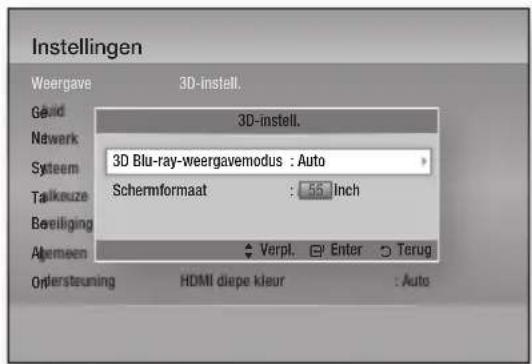 SAMSUNG BD-D6500 Smart 3D - - Instellingenmenu - 1