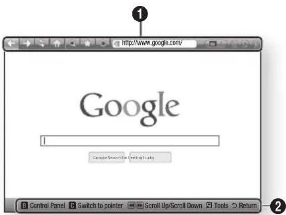 SAMSUNG BD-E6000E - Le navigateur Web d'un coup d'œil - 1