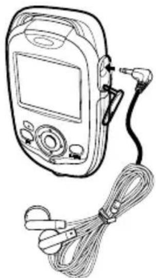 SILVERCREST DV-1000HD - De oortelefoon aansluiten: - 1