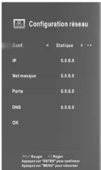 CHANGHONG LED39B2510IS - - Configuration manuelle (réseau câblé) - 1