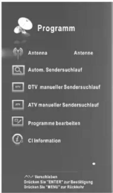 CHANGHONG LED39B2510IS - Sendersuchlauf „Programm“ - 1