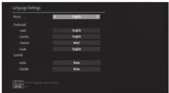 PEAQ PTV421100 - Visualisation du menu d'accès conditionnel - 1