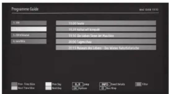 PEAQ PTV421100 - EPG LIST SCHEDULE - 1