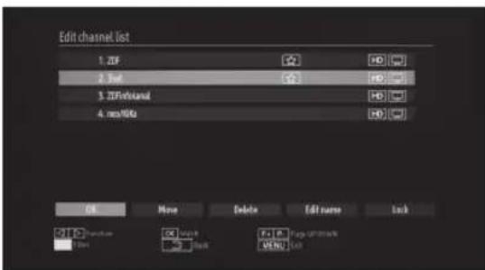 PEAQ PTV321100-B - SENDERLISTE BEARBEITEN - 1