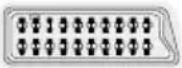 TELEFUNKEN L22F137D2 - Affichage des connecteurs - 1