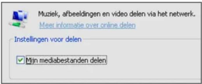 Eminent EM8102 - Windows Media Player 11 in een UPnP server veranderen - 2