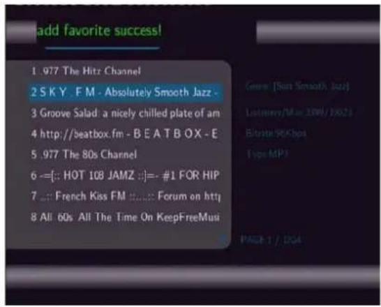 EMTEC Movie Cube S700 - Station List Menu - 3
