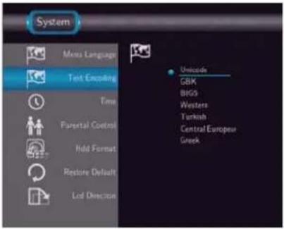 EMTEC Movie Cube S700 - Changing System Settings - 3