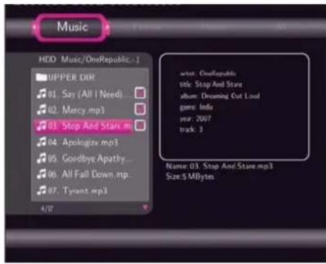 EMTEC Movie Cube S700 - Adding files to the playlist - 1