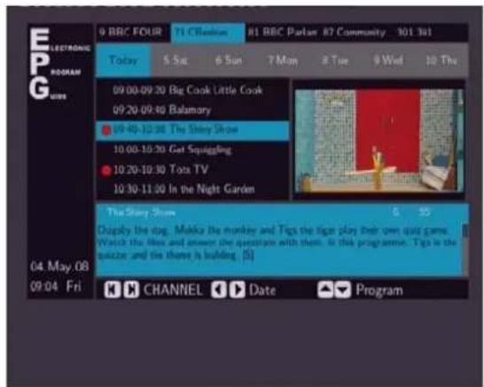 EMTEC Movie Cube S700 - Electronic Programming Guide - 1