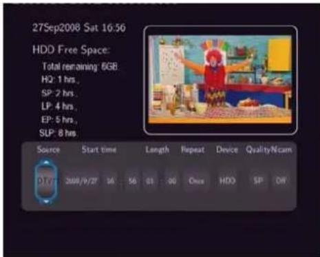 EMTEC Movie Cube S700 - Create a New Schedule - 2