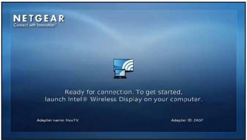 NETGEAR NeoTV NTV300 - To project your laptop display to your TV wirelessly: - 1
