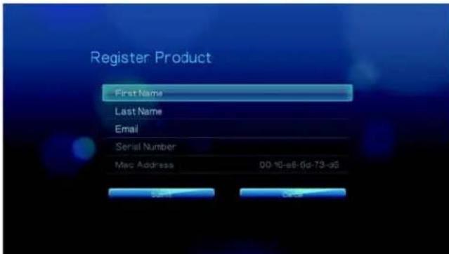 WESTERN DIGITAL TV Live - System Registration - 1
