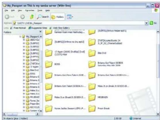 WESTERN DIGITAL TV Live - Moving Files Between the Media Player and a Windows XP Computer - 3