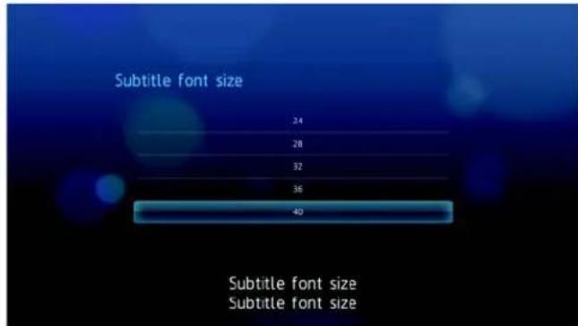 WESTERN DIGITAL TV Live - Subtitle font size - 1