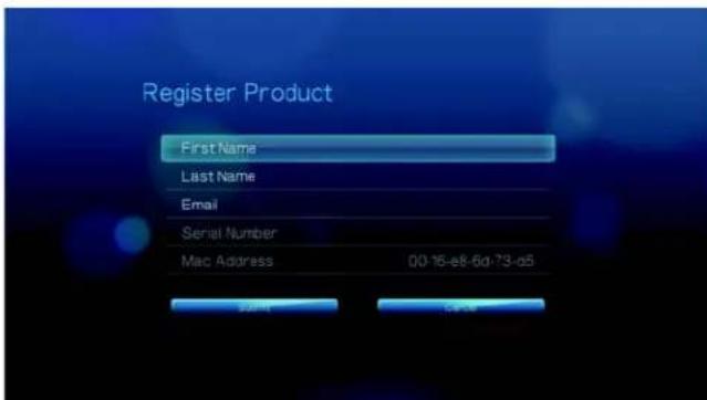 WESTERN DIGITAL TV Live - Registering your WD Product - 3