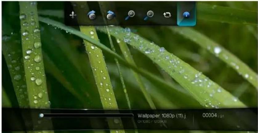 WESTERN DIGITAL TV Live - Displaying the Slideshow Information Panel - 2