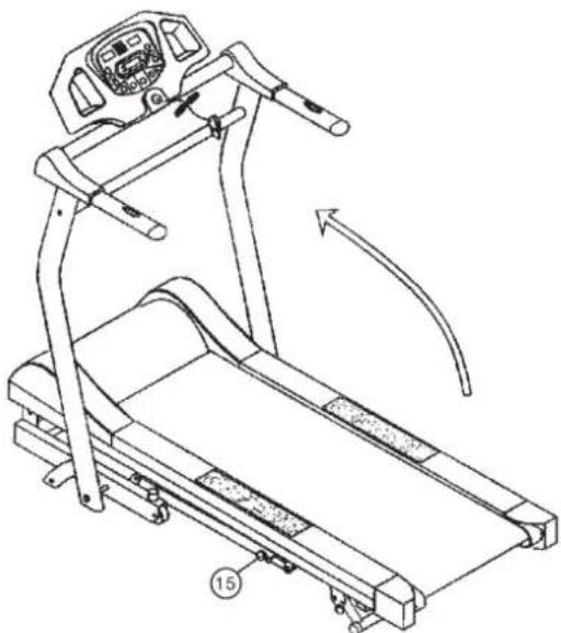 Christopeit Runner Pro I - Methode om uw loopband te verplaatsen/ op te bergen: - 1