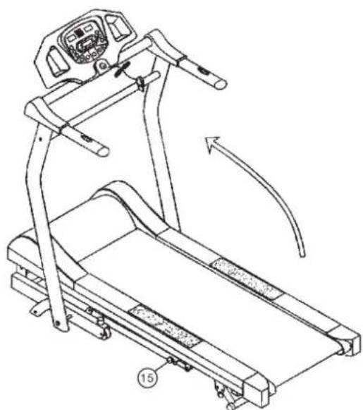 Christopeit Runner Pro I - Comment déplacer / ranger votre tapis de course : - 1
