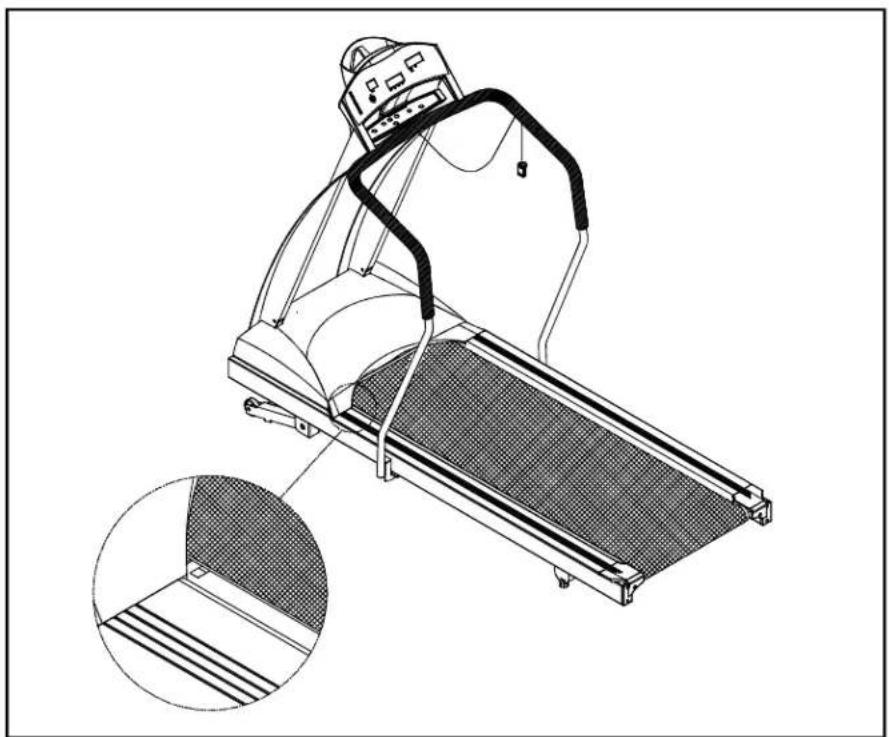 SportsArt 1210 - Adjustingtherunningbelt - 2