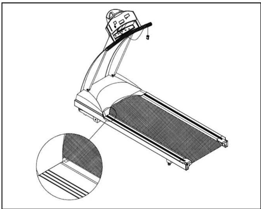 SportsArt 1210 - Adjustingtherunningbelt - 1